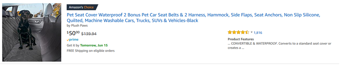 We Got an Amazon's Choice Badge!