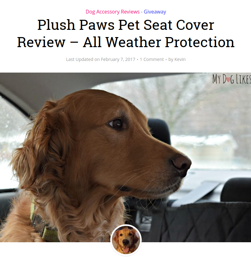 Check Out What MyDogLikes.com Says About Our Pet Seat Cover