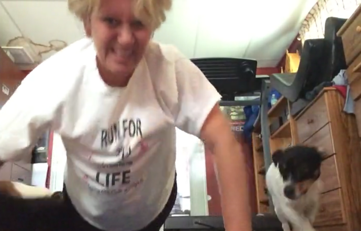 These Dogs Don't Want For Her To Work Out