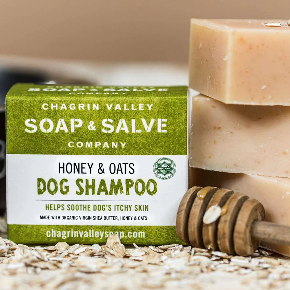 Soap & Salve honey & oats dog shampoo