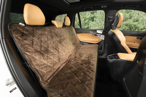 Rear Pet Seat Cover: Luxury Velvet Without Hammock