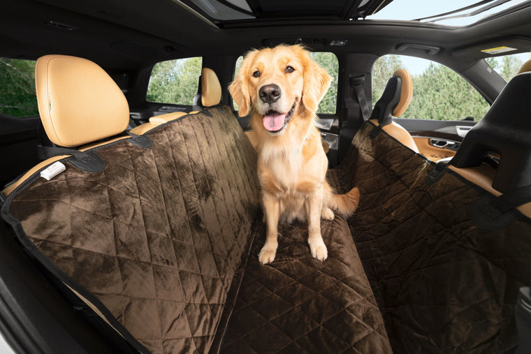 Plush Paws Luxury Velvet Rear Pet Seat Cover