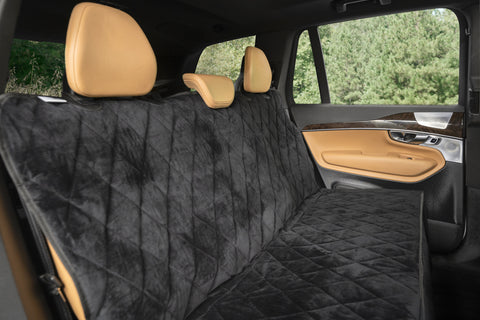 Rear Pet Seat Cover: Luxury Velvet Without Hammock