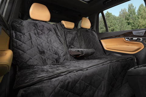 Rear Pet Seat Cover: Luxury Velvet Convertible